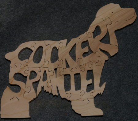Croker Spaniel Puzzle - Hardwood