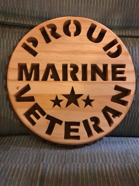 Proud to be a Marine Fretwork